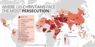 map of Christian persecution